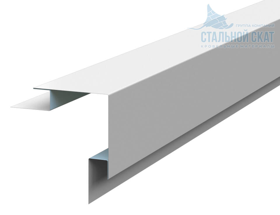 Планка угла наружного сложного 75х75х3000 (ПЭ-01-9010-0.45) в Кубинке