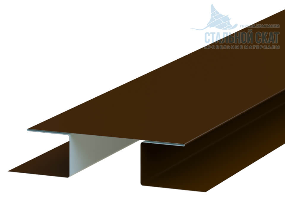 Планка стыковочная сложная 75х3000 NormanMP (ПЭ-01-8017-0.5)