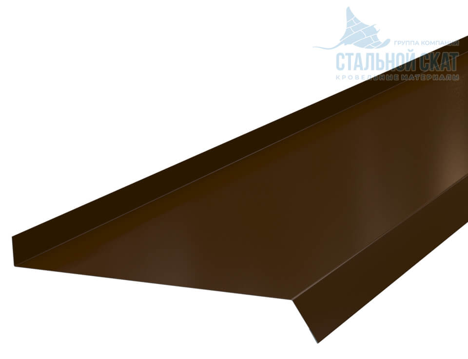 Планка отлива 210х30х2000 NormanMP (ПЭ-01-8017-0.5)