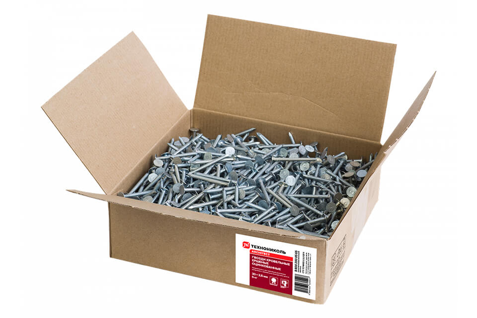 Гвозди ершеные оцинкованные 30х3,5мм (5 кг)