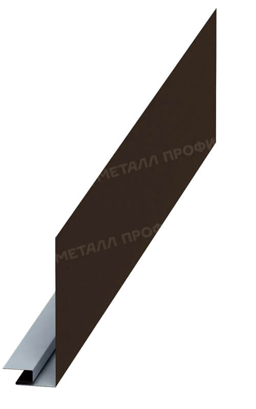 Планка карнизного свеса сложная 250х50х2000 NormanMP (ПЭ-01-8017-0.5)