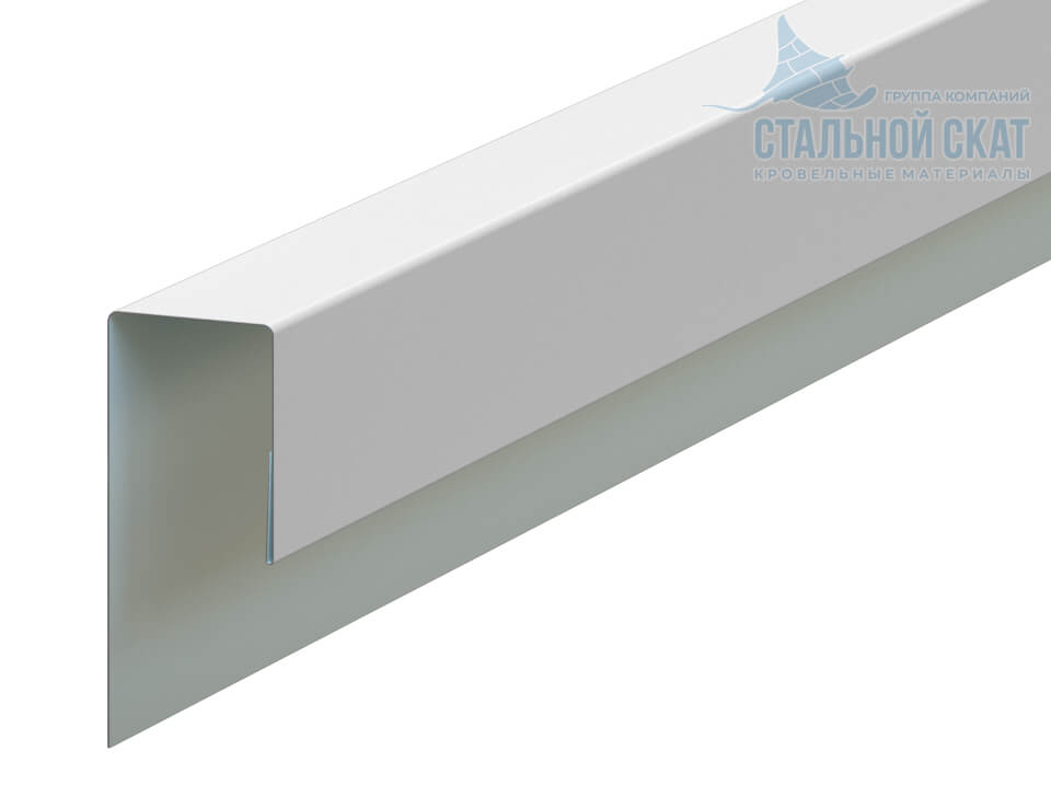 Планка J-профиль 24х18х3000 NormanMP (ПЭ-01-9010-0.5)