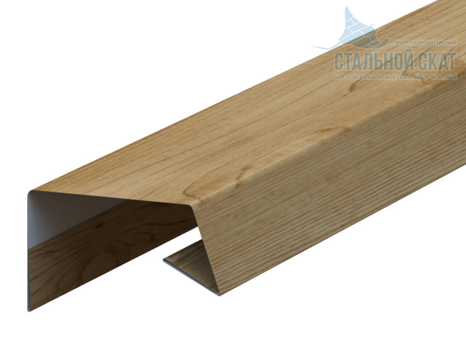 Планка начальная Woodstock 12х15х3000 (ECOSTEEL_MA-01-Сосна-0.5)
