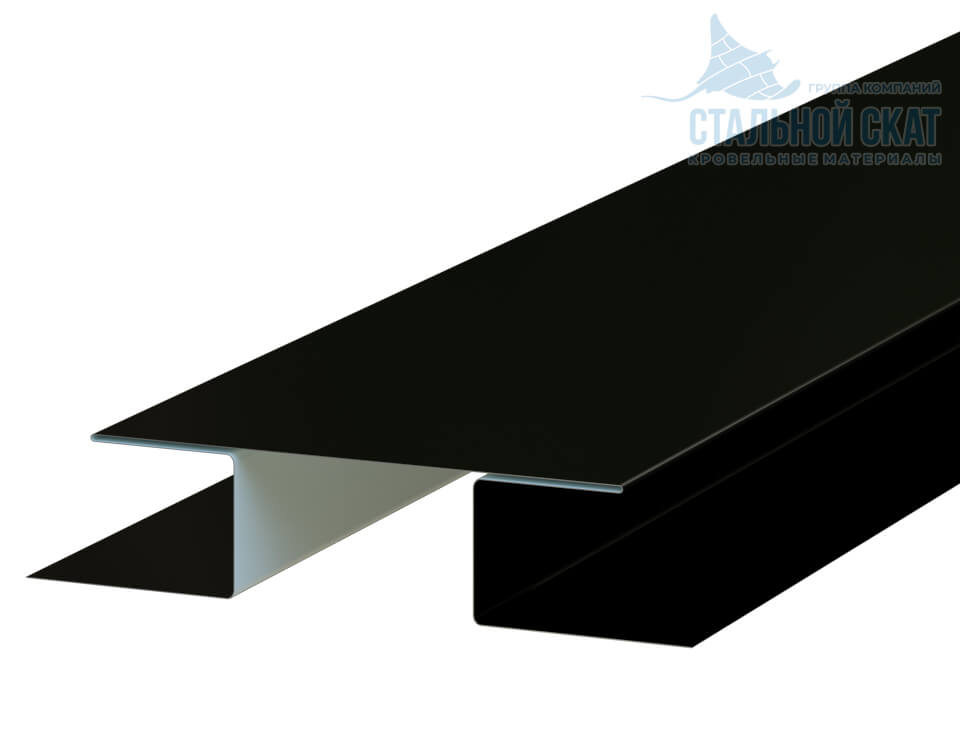Планка стыковочная сложная 75х3000 NormanMP (ПЭ-01-9005-0.5)
