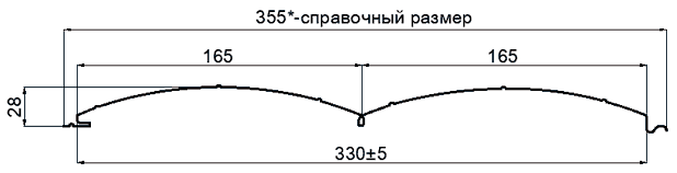 Сайдинг Woodstock-Н-28х330 (ECOSTEEL-01-МореныйДуб-0.5)