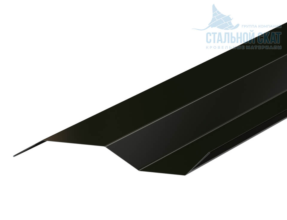 Планка примыкания в накладку 77х2000 (VikingMP-01-9005-0.45)