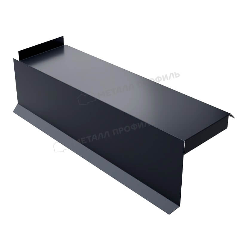 Планка сегментная торцевая левая 350 мм (VALORI-20-DarkGrey-0.5)