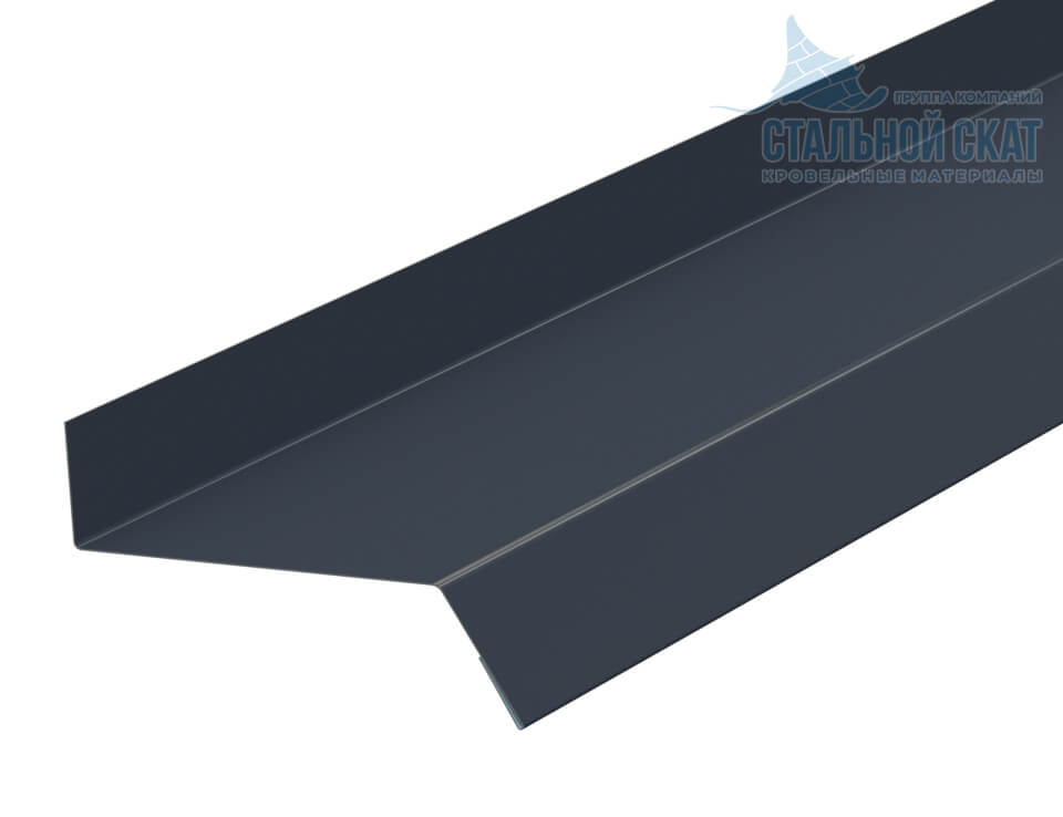 Планка отлива цоколя 50х20х2000 NormanMP (ПЭ-01-7016-0.5)