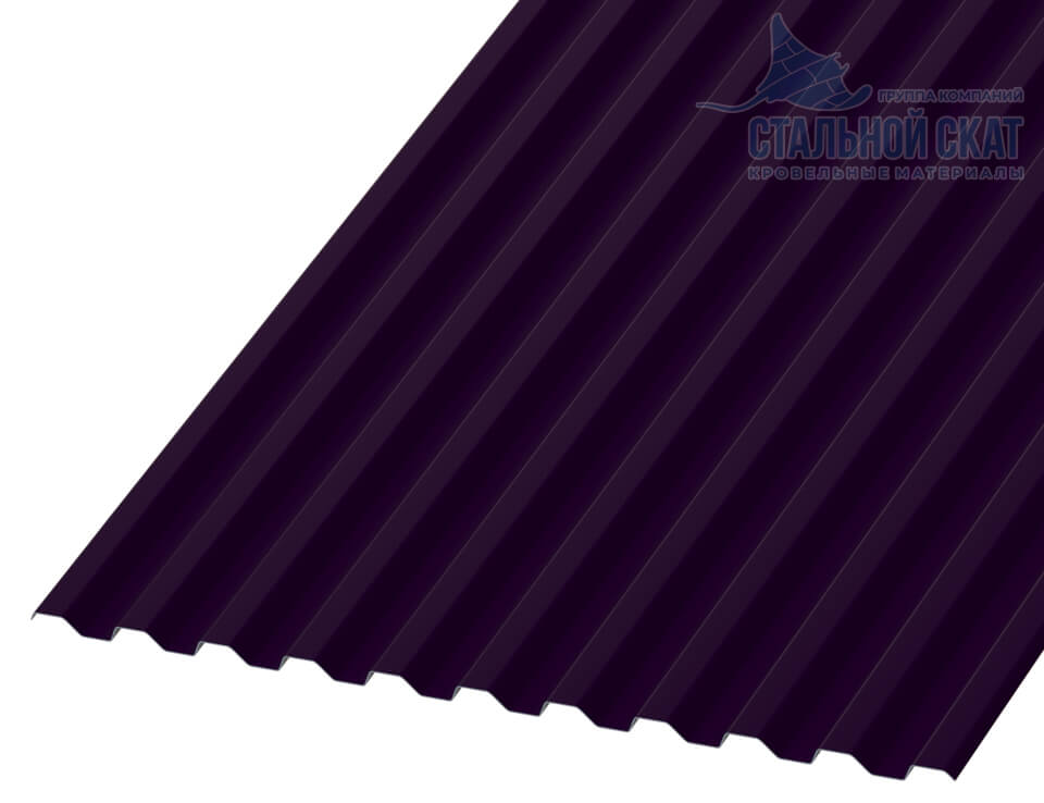 Профнастил С21 х 1000 - A (VALORI-20-Violet-0.5)