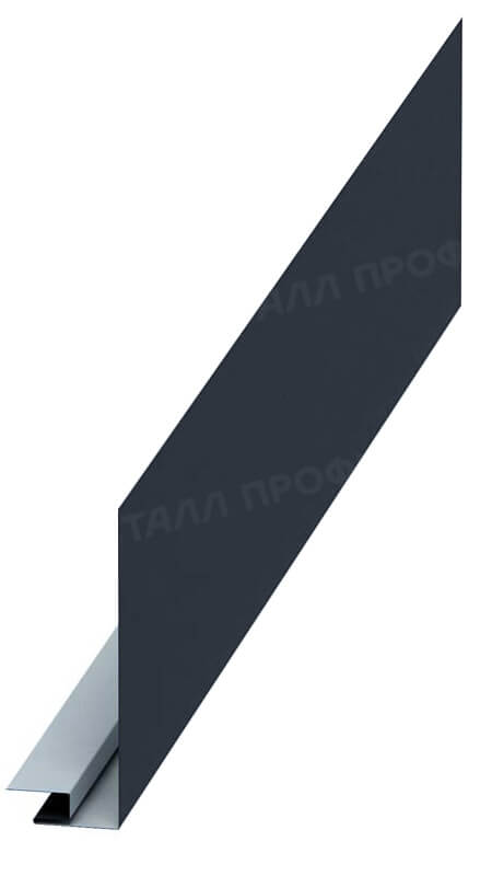 Планка карнизного свеса сложная 250х50х2000 NormanMP (ПЭ-01-7016-0.5)