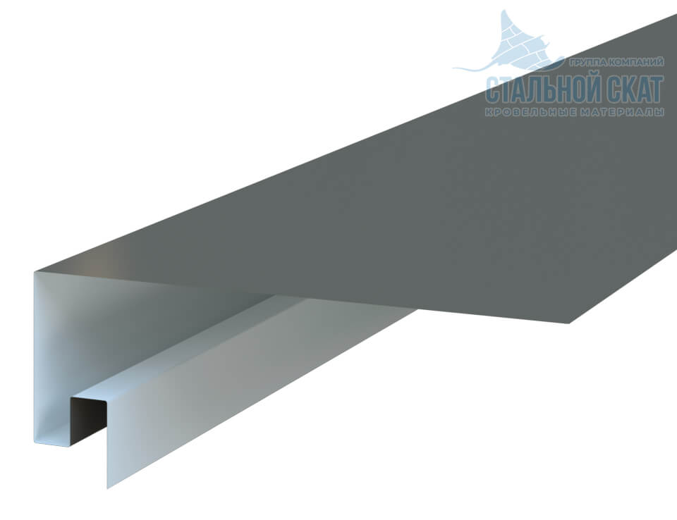 Планка откоса сложная 3D 245х75х2000 (ПЭ-01-7005-0.45)