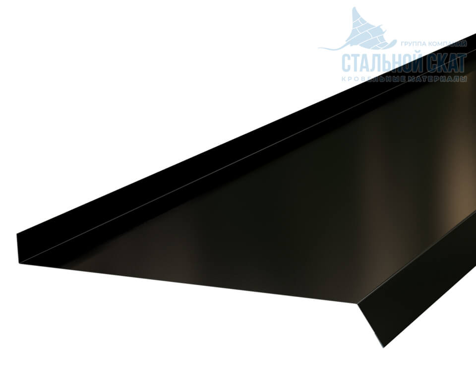 Планка отлива 240х30х2000 NormanMP (ПЭ-01-9005-0.5)
