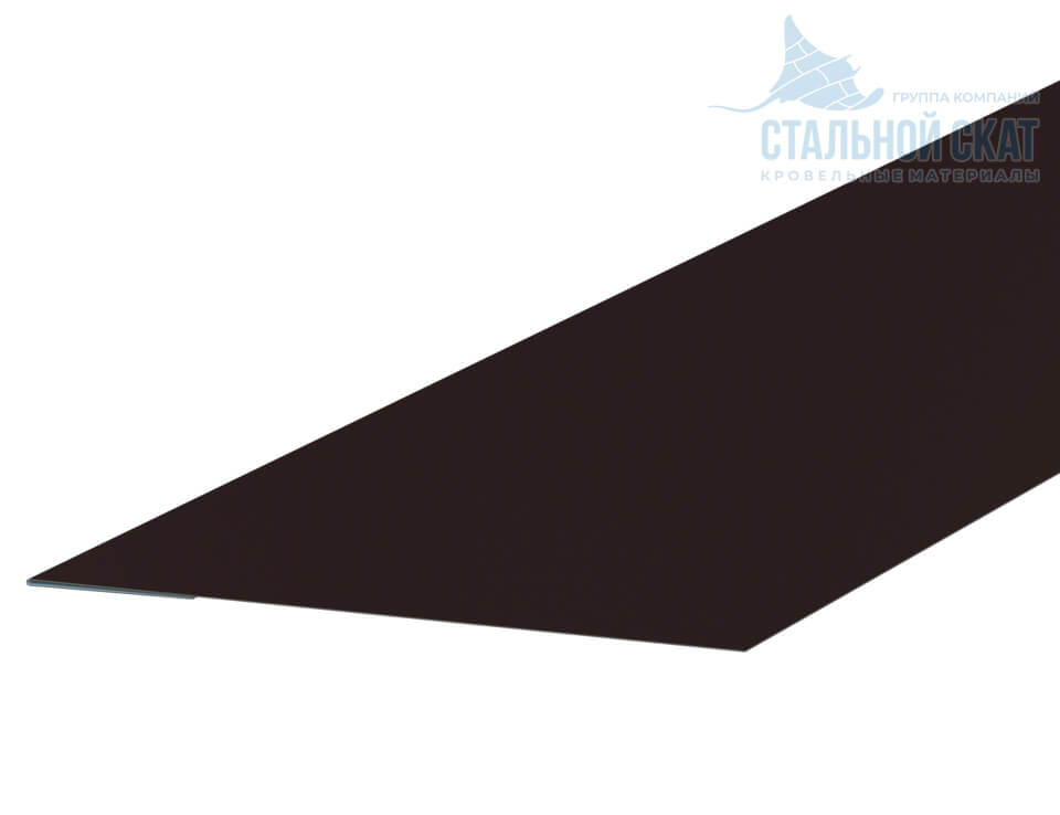 Планка завершающая 65х3000 (VALORI-20-DarkBrown-0.5)